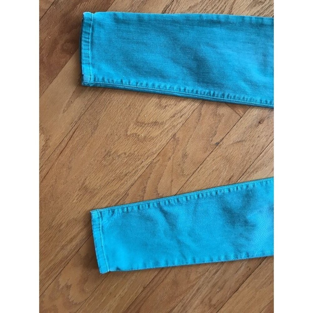 JOE'S JEAN 27 Aqua Blue Skinny Ankle Jeans - Picture 4 of 10